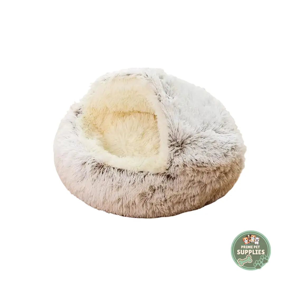Plush Round Cat Bed PrimePetSupplies