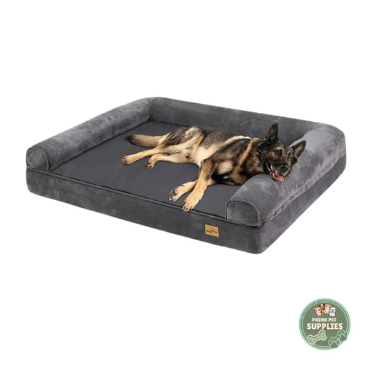 Orthopedic Dog Bed - Waterproof, Sofa-Style Bolster, Washable PrimePetSupplies