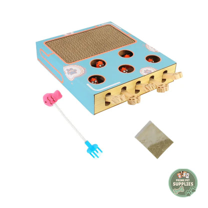 Cat Game Box – Interactive Hunting & Scratch Toy PrimePetSupplies