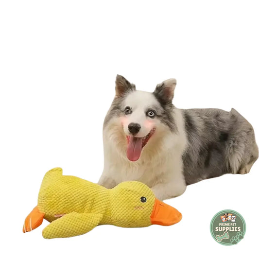 Calming Duck Hug Dog Toy PrimePetSupplies