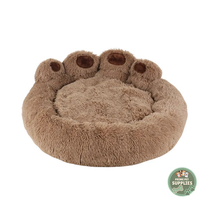 Paw-Shaped Calming Dog Bed PrimePetSupplies