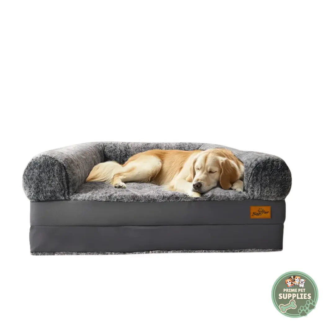 Human-Size Giant Dog Bed – Foldable Calming Orthopedic Pet Bed with Plush Cover PrimePetSupplies