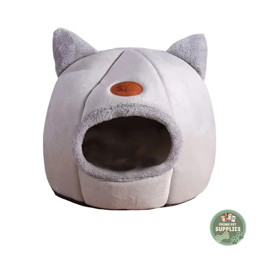Cozy Cat Bed | Premium Warm Cat Ear Tent Cave PrimePetSupplies
