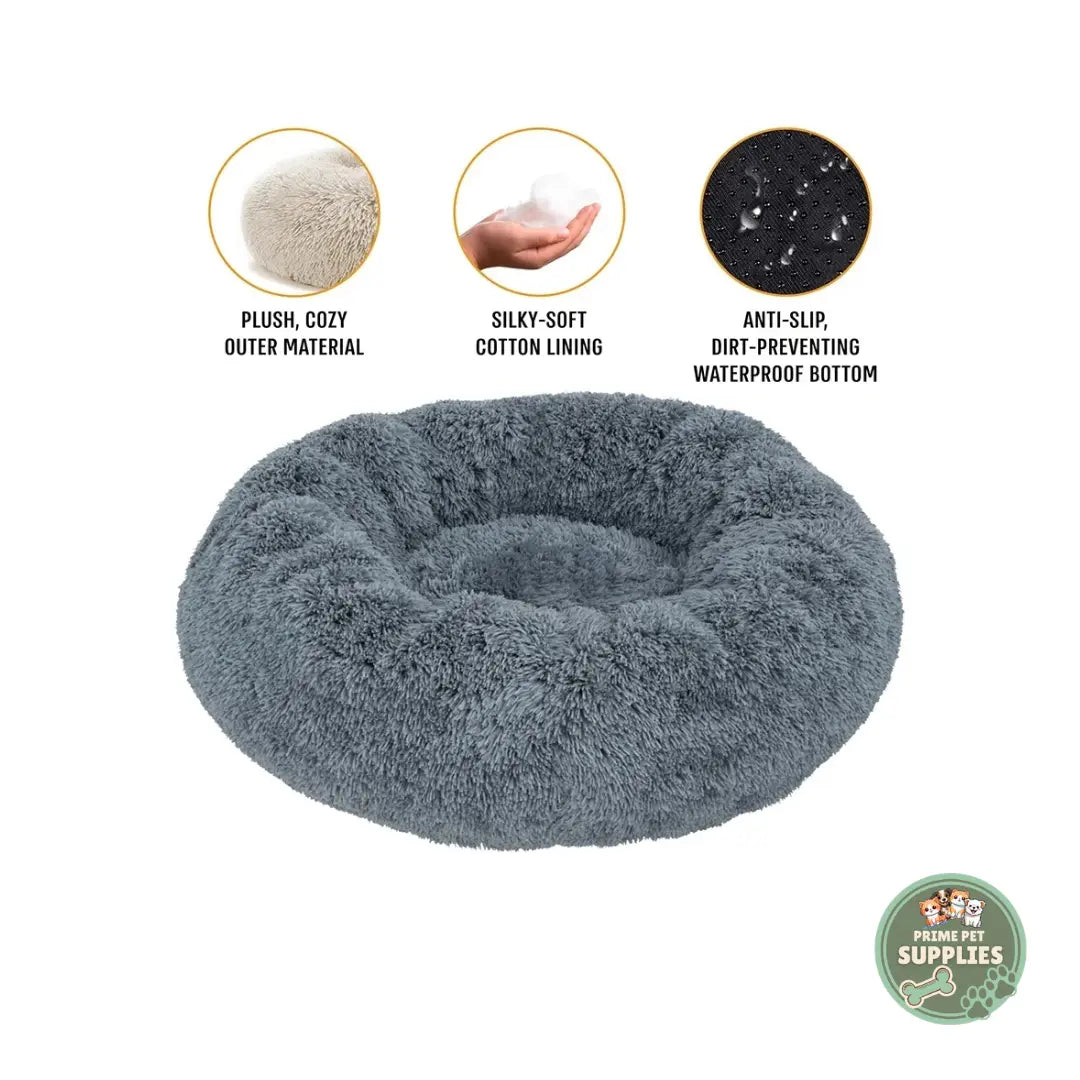 Calming Round Dog Bed PrimePetSupplies