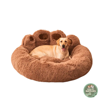 Paw-Shaped Calming Dog Bed PrimePetSupplies