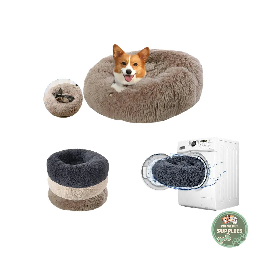 Calming Round Dog Bed PrimePetSupplies