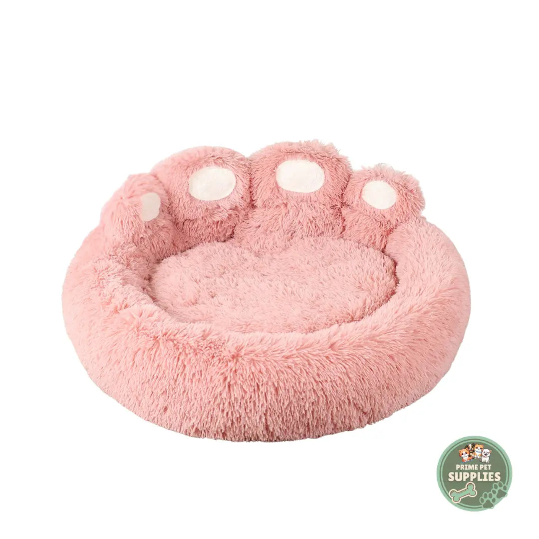 Paw-Shaped Calming Dog Bed PrimePetSupplies
