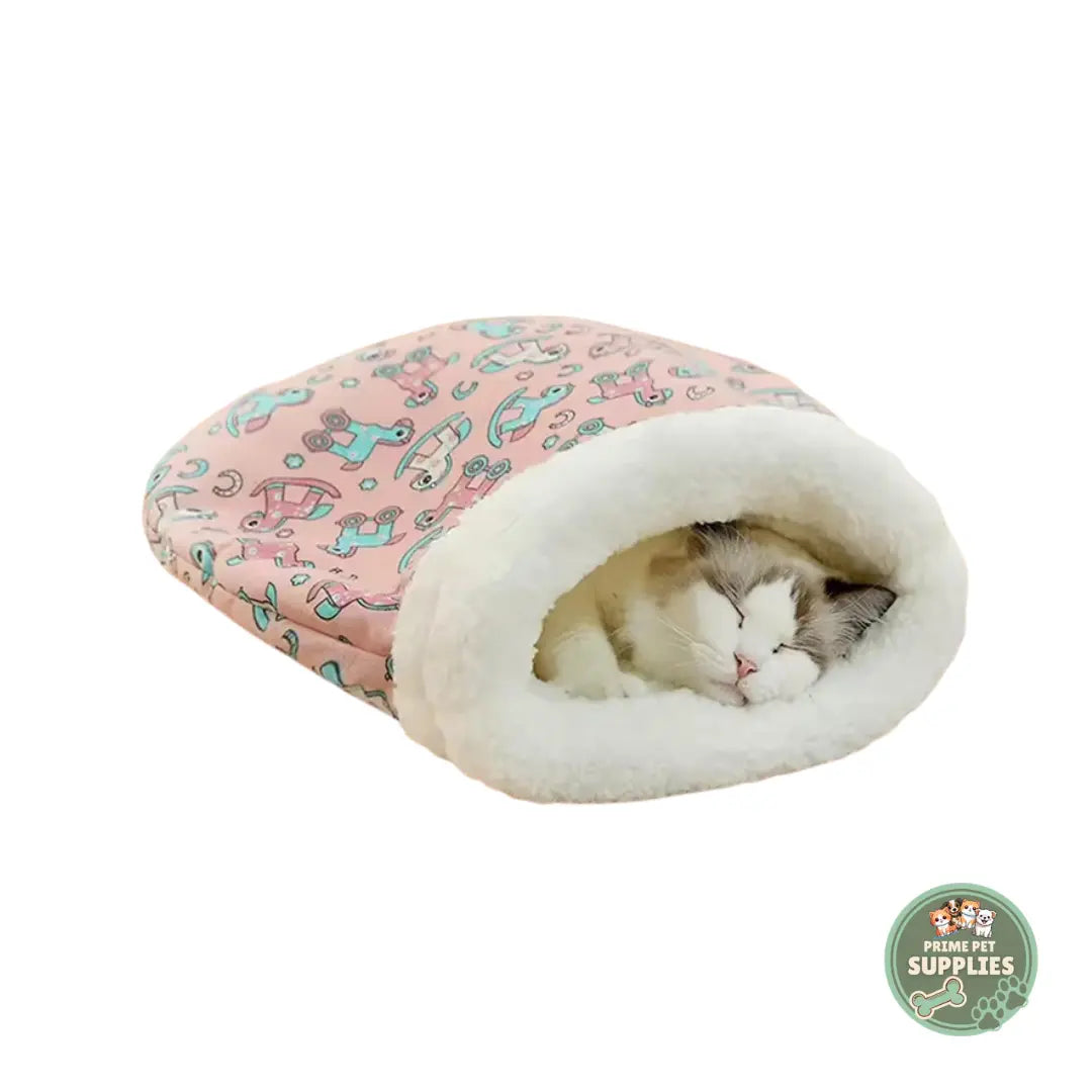 Warm Sleeping Bag Bed for Cats PrimePetSupplies