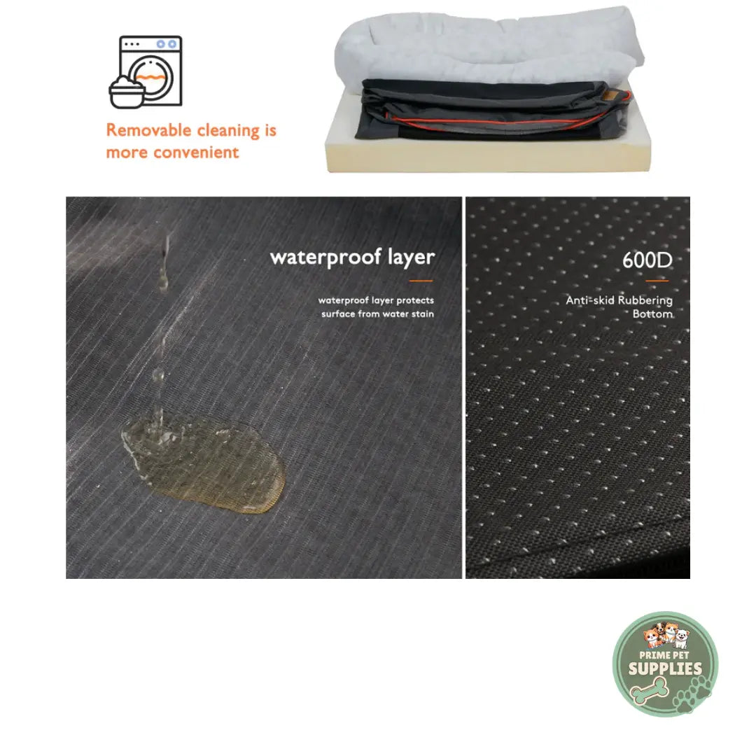 Orthopedic Dog Bed | Waterproof, Nest-Style Bolster, Washable PrimePetSupplies