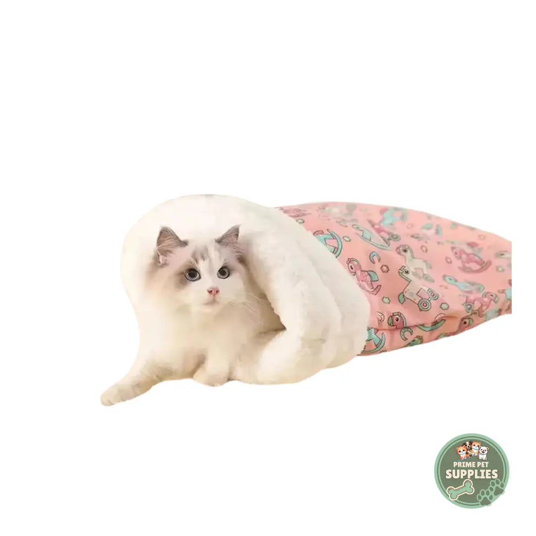 Warm Sleeping Bag Bed for Cats PrimePetSupplies