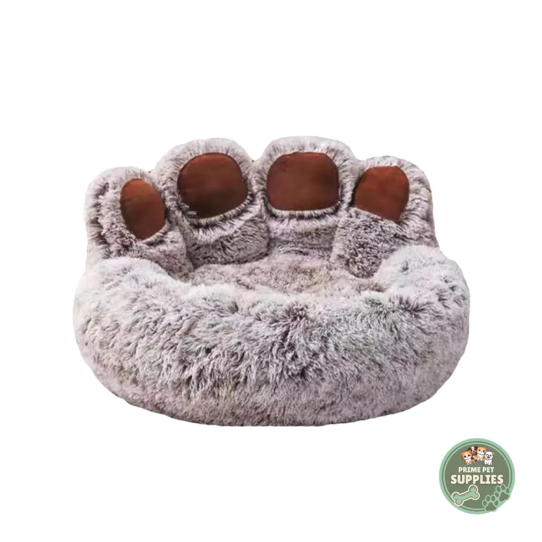 Paw-Shaped Calming Dog Bed PrimePetSupplies