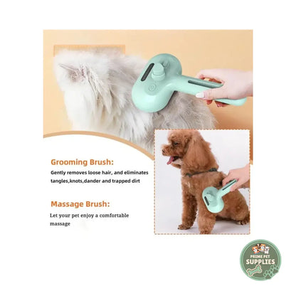 Premium Pet brush with steam function PrimePetSupplies