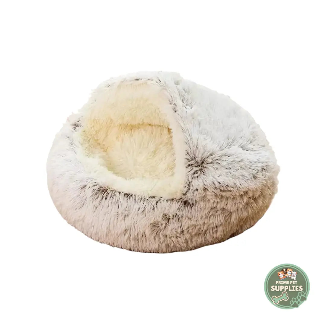 Plush Round Cat Bed PrimePetSupplies