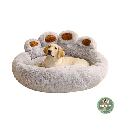 Paw-Shaped Calming Dog Bed PrimePetSupplies
