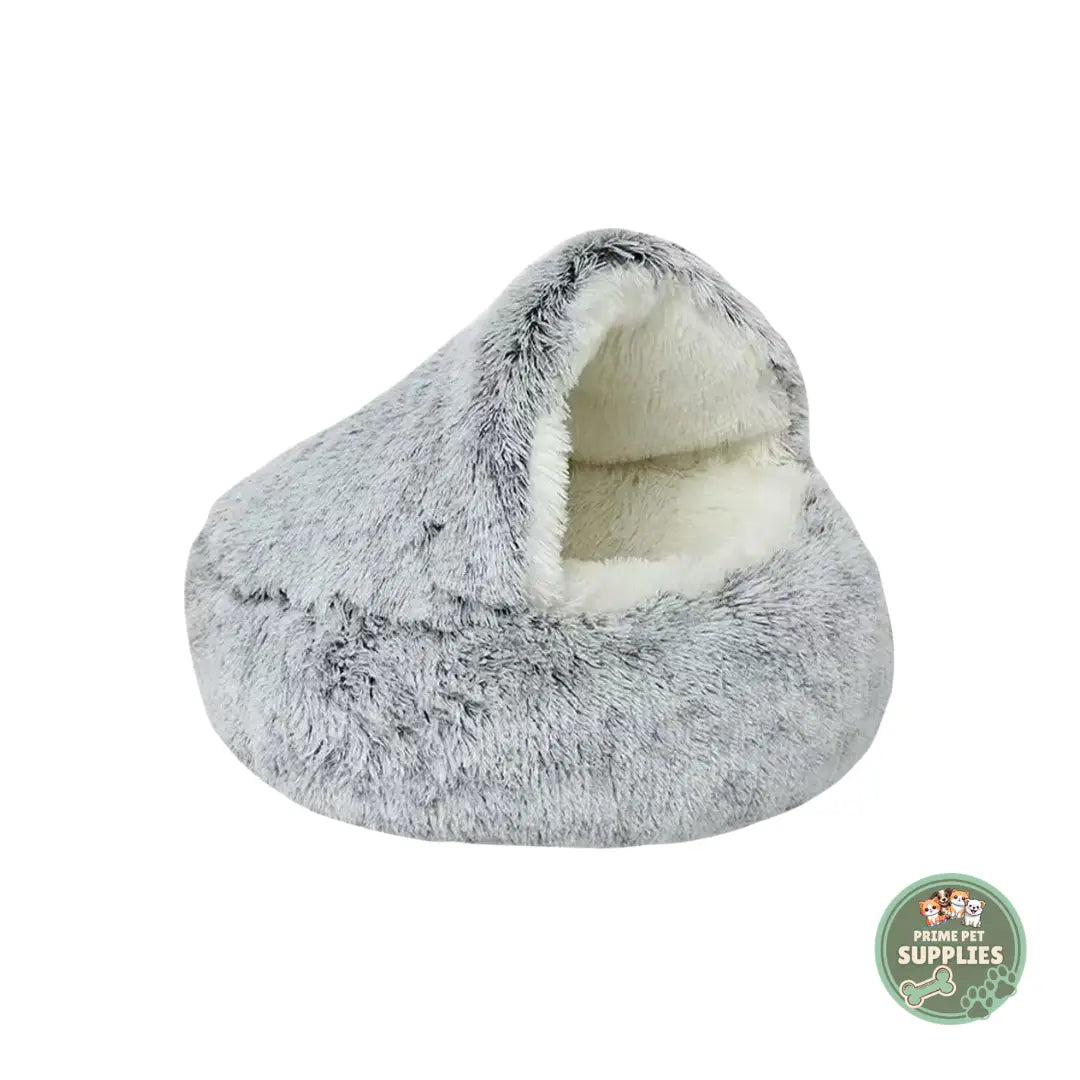 Plush Round Cat Bed PrimePetSupplies