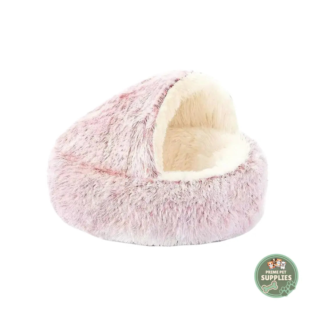 Plush Round Cat Bed PrimePetSupplies